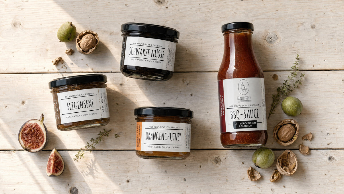 Königskind – Schwarze Nüsse, Feigensenf & Chutneys | Leni & Hans