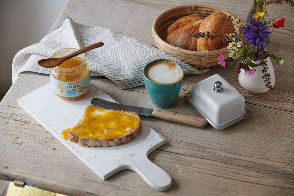 Ingwer Fruchtaufstrich Orange Zitrone