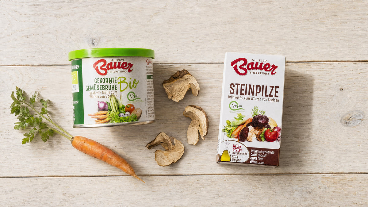Bauer Trentino – Bio-Gemüsebrühe & Brühwürfel | Leni & Hans