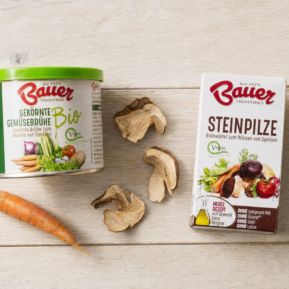 Bauer Trentino – Bio-Gemüsebrühe & Brühwürfel | Leni & Hans