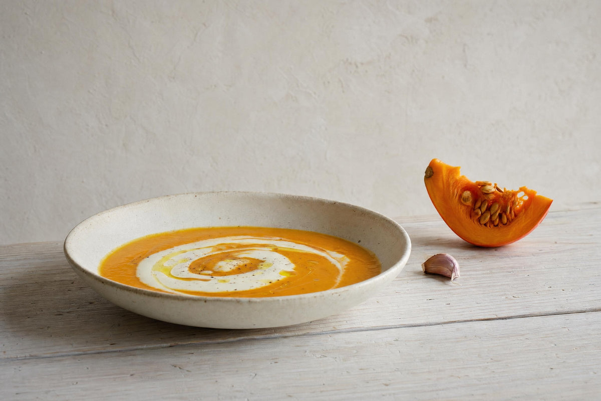 Kürbissuppe mit Leinöl