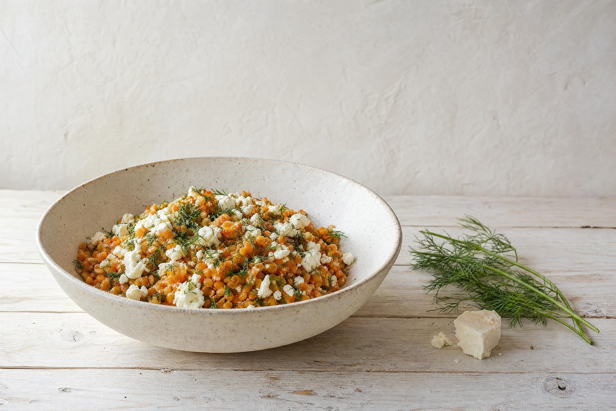 Linsen-Dill Salat mit französischer Vinaigrette