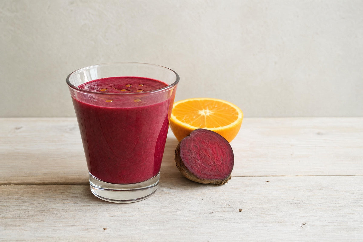 Rote Beete Smoothie mit Leinöl