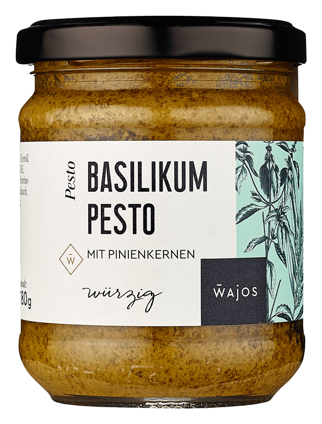 Basilikum Pesto mit Pinienkernen