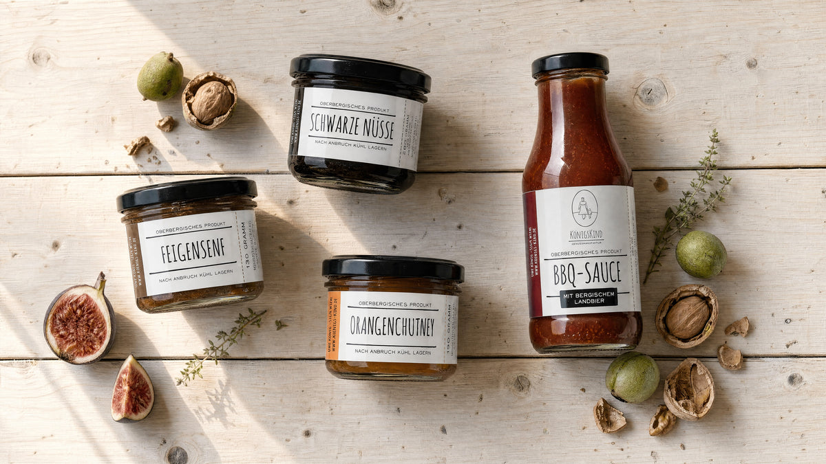 Königskind – Schwarze Nüsse, Feigensenf & Chutneys | Leni & Hans