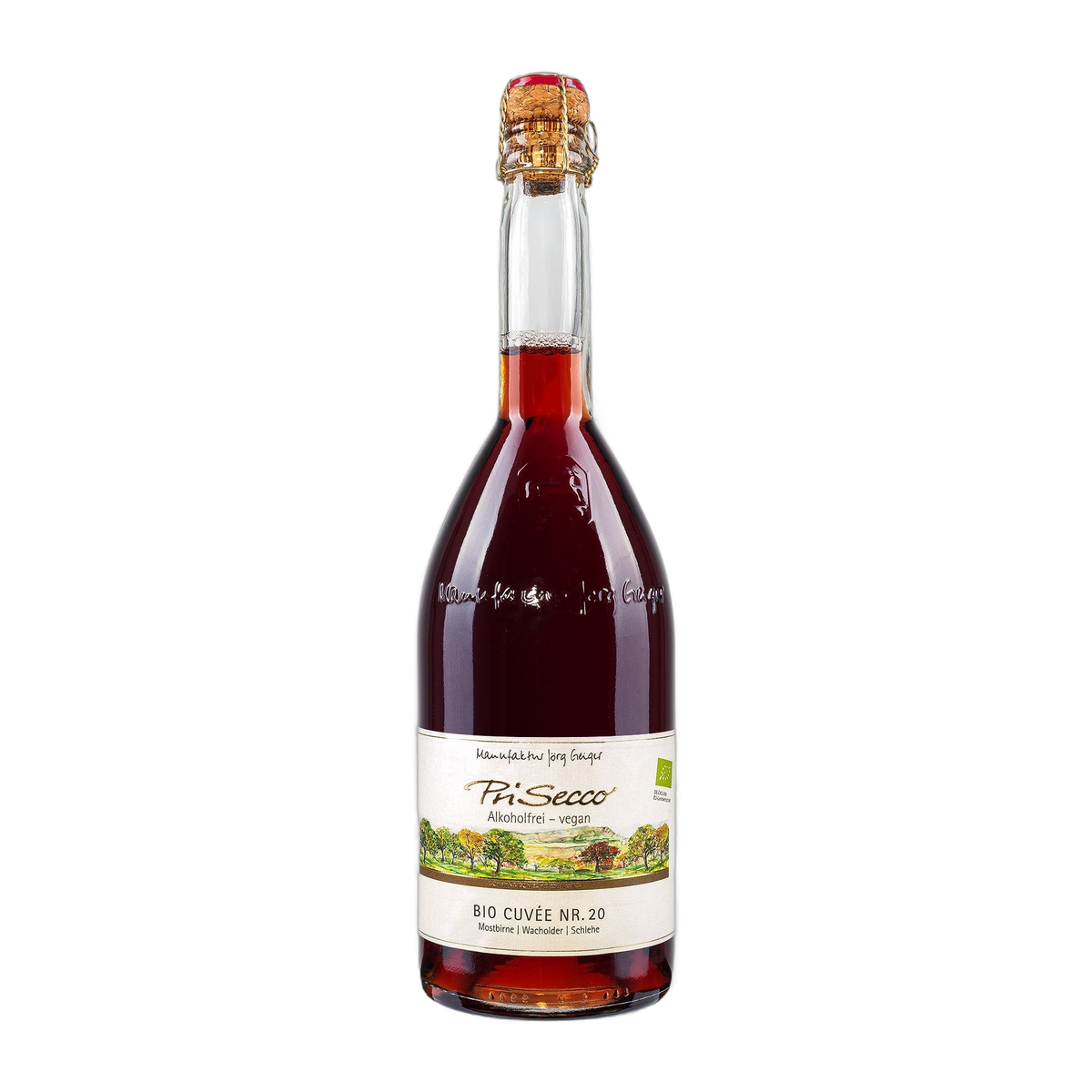 Manufaktur Jörg Geiger  Prisecco Cuvée Nr. 20  Mostbirne Wacholder Schlehe  alkoholfrei [BIO]