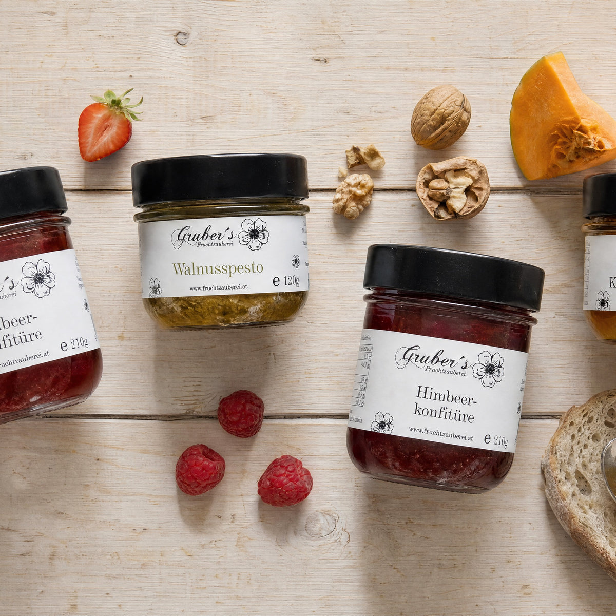 Gruber's Fruchtzauberei: Marmelade & Chutney | Leni & Hans