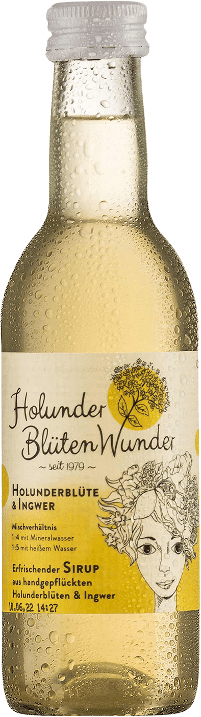 Holunderblüte &amp; Ingwer Premium Sirup