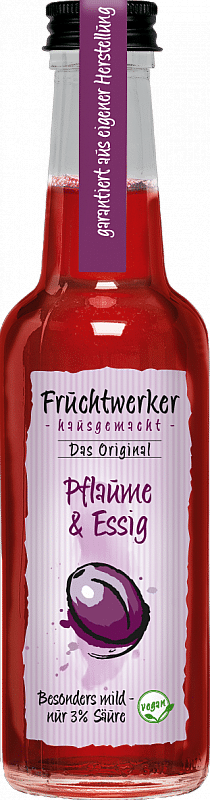 Pflaume & Essig von Fruchtwerker – 250 ml Flasche