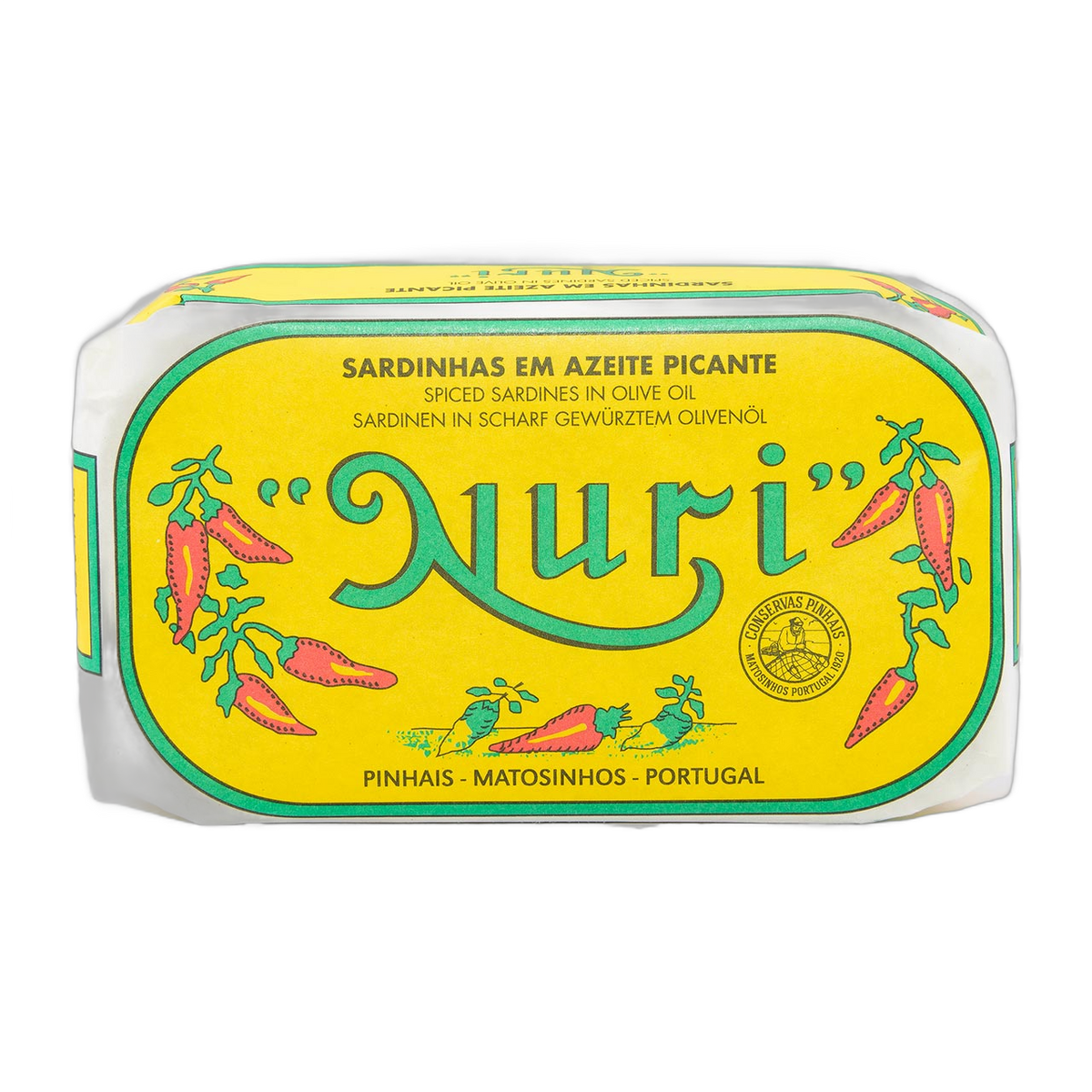 Sardinen in scharfem Olivenöl von NURI – 125 g Dose