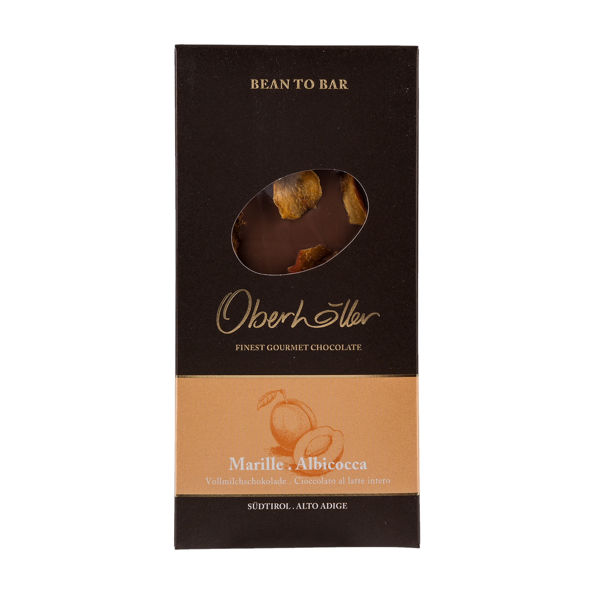 Oberhöller Vollmilchschokolade mit Marille