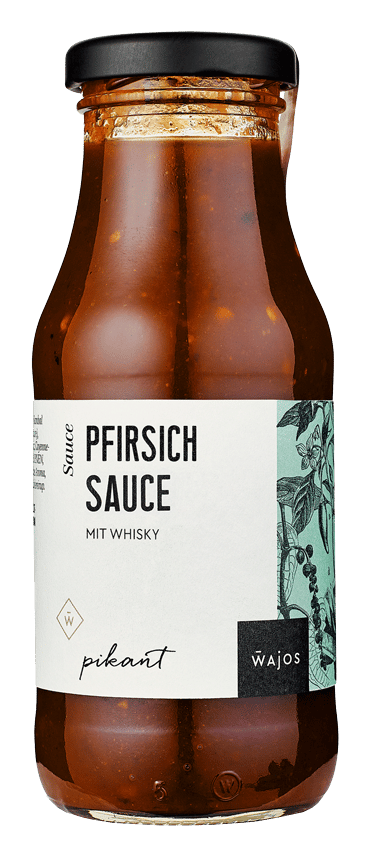 Pfirsich Sauce mit Whisky