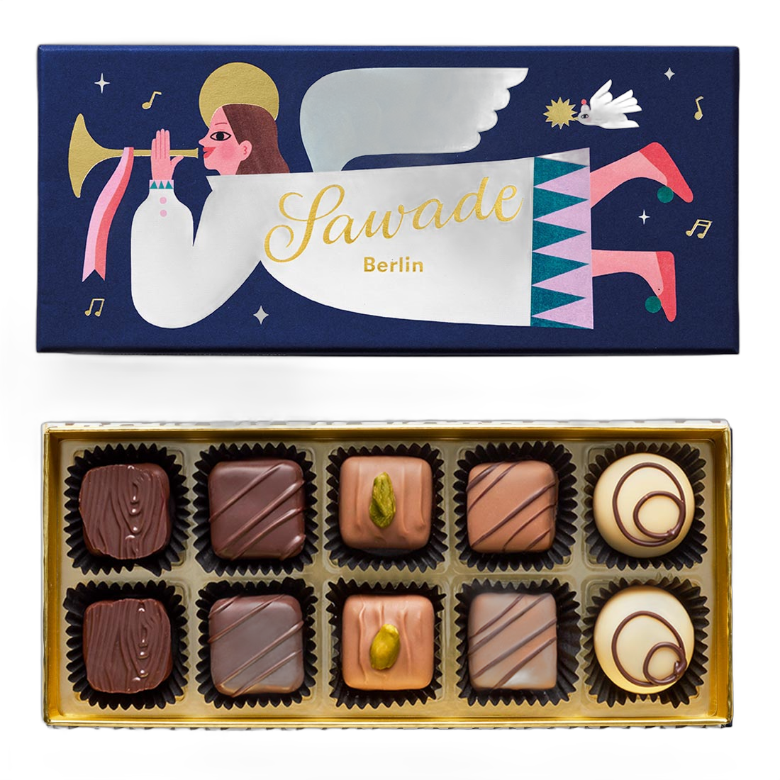 Sawade Pralinenschachtel Engel 115g