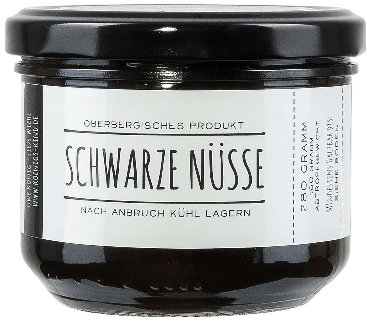 Schwarze Nüsse – Königskind Genussmanufaktur