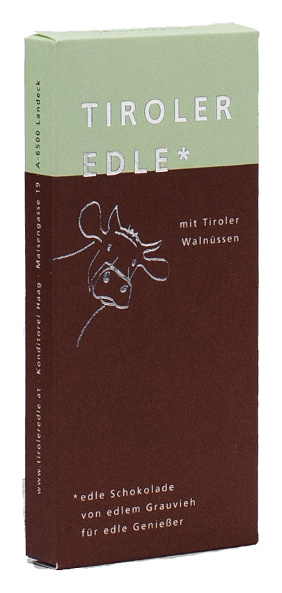 Tiroler Edle Schokolade mit Walnüssen