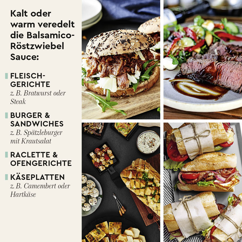 Wajos Balsamico Röstzwiebel Sauce mit Piment d'Espelette
