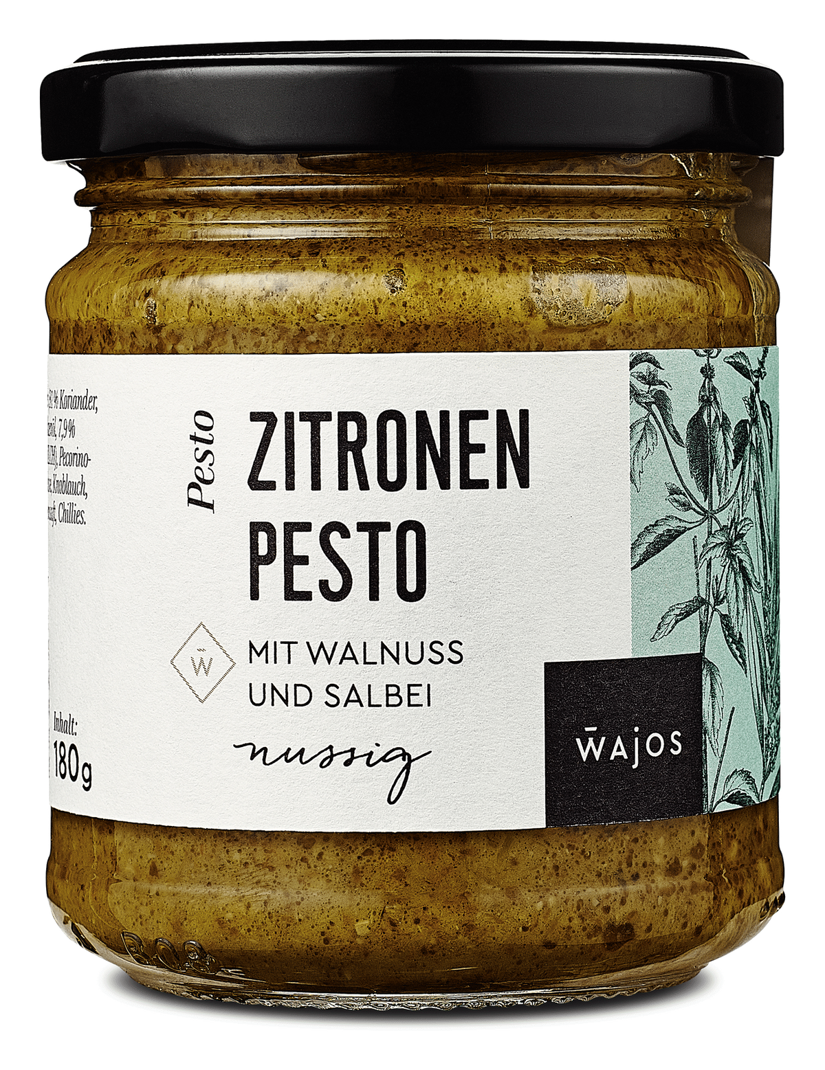 Zitronen Pesto mit Walnuss